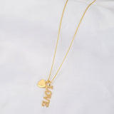 Gold Love Letter Necklace - La Vitá Jewels