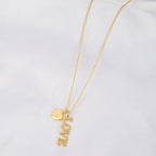Gold Love Letter Necklace - La Vitá Jewels