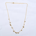 Pyrite Gemstone Cluster Station Necklace