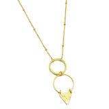 Brass Gold Plated Metal With Ball Chain Necklaces