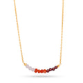 Gold Gradient Gemstone Bead Necklace