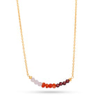 Gold Gradient Gemstone Bead Necklace