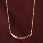 Gold Gradient Gemstone Bead Necklace