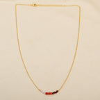 Gold Gradient Gemstone Bead Necklace