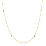 Brass Gold Plated Labradorite Beads Gemstone Chain Necklaces