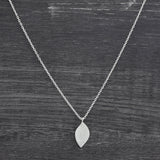 Silver Plated Metal Leaf Pendant Necklaces