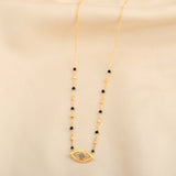 Labradorite, Black Onyx with Evil Eye Necklaces