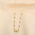 Evil Eye Gemstone Necklace - La Vitá Jewels