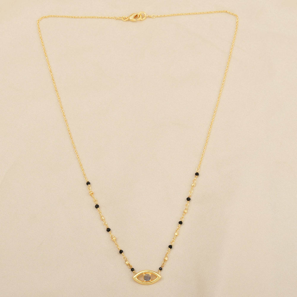Evil Eye Gemstone Necklace - La Vitá Jewels