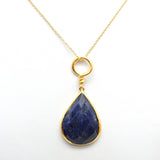 Lapis Lazuli Gemstone Pendant Necklaces