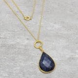 Lapis Lazuli Gemstone Pendant Necklaces