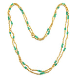 Multi Stone Beads with Metal Beads Necklaces in  22k