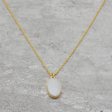 22k  White Druzy Stone Necklaces, Wholesale jewelry