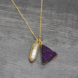 statement druzy pendant necklaces, Wholesale jewelry