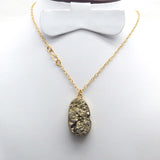 22k  Golden Druzy with Ball Chain Pendant Necklaces, Wholesale Jewelry