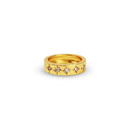 White CZ Half Eternity Band Ring - La Vitá Jewels