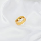 White CZ Half Eternity Band Ring - La Vitá Jewels