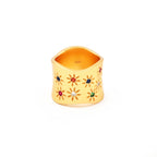 Multi Color CZ Wide Band Ring