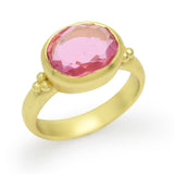 Gold Plated Ruby Handmade Ring, July Birthstone Ring, Wholesale jewelry