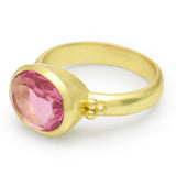 Gold Plated Ruby Handmade Ring, July Birthstone Ring, Wholesale jewelry