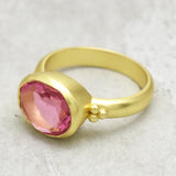 Gold Plated Ruby Handmade Ring, July Birthstone Ring, Wholesale jewelry