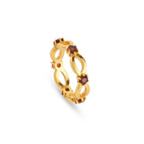 Garnet Station Stackable Ring