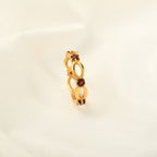 Garnet Station Stackable Ring