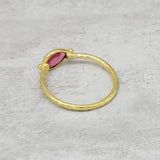 22k  Hammered with Multi Gemstone Statement Rings