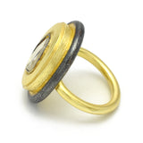 Brass Gold, Black Rhodium Plated Crystal Rings, women accessory, Wholesale jewelry