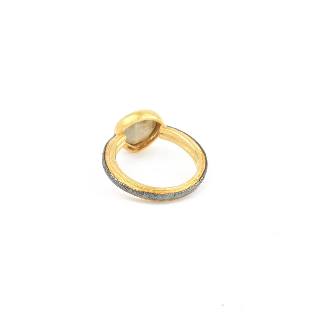 Labradorite Heart shape Rings in Sterling Silver - La Vitá Jewels