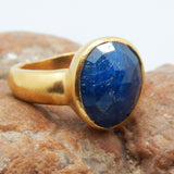 Sapphire rings, march birthstone rings, gemstone rings, handmade jewelry, gifts for her, statement rings