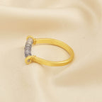 Iolite Beads Bar Band Rings - La Vitá Jewels