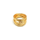 Brass 22k Gold Plated Metal Statement Rings, Wholesale jewelry