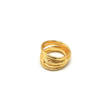 Brass 22k Gold Plated Metal Statement Rings, Wholesale jewelry