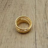 Brass 22k Gold Plated Metal Statement Rings, Wholesale jewelry