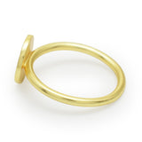 Brass 22k Gold Plated Hammered Round shape Statement Rings, Wholesale Jewelry