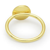 Brass 22k Gold Plated Hammered Round shape Statement Rings, Wholesale Jewelry