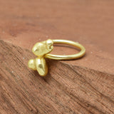 22k Gold, Silver Plated Metal Statement Rings, Wholesale Manufacturer