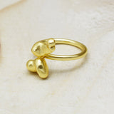 22k Gold, Silver Plated Metal Statement Rings, Wholesale Manufacturer