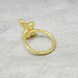 22k Gold, Silver Plated Metal Statement Rings, Wholesale Manufacturer