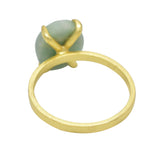 925 Sterling Silver Amazonite Rings, Silver and Gold Plated Rings, Wholesale jewelry