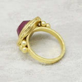 Round Ruby Gemstone Ring