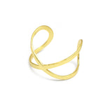 Open Cuff Criss Cross Band Rings, Statement Adjustable Rings, Wholesaler Jewelry