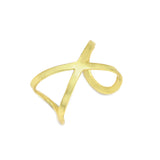 Open Cuff Criss Cross Band Rings, Statement Adjustable Rings, Wholesaler Jewelry