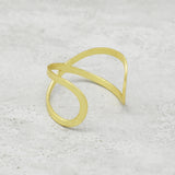 Open Cuff Criss Cross Band Rings, Statement Adjustable Rings, Wholesaler Jewelry