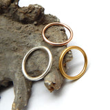 Three band ring, brass band ring, rings for women, women accessory, gifts jewelry, Wholesale jewelry