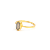 Labradorite and Rainbow Moonstone Rings