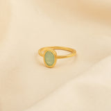 Labradorite and Rainbow Moonstone Rings