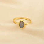 Labradorite and Rainbow Moonstone Rings in Sterling Silver - La Vitá Jewels