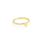 Triangle Shape Hammered Minimalist Rings - La Vitá Jewels